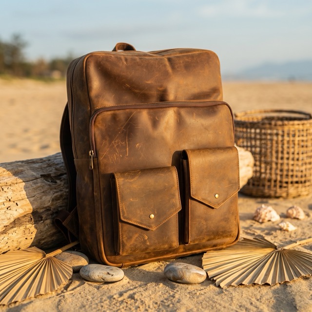 Artisan Leather Backpack