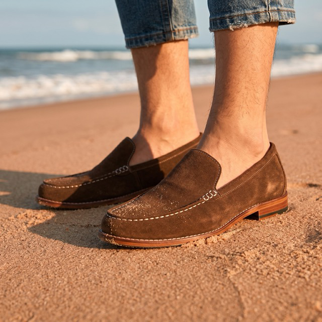Suede Penny Loafers