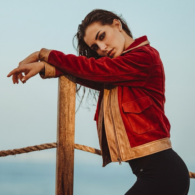Two-Tone Suede Moto